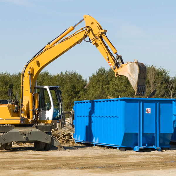 can i choose the location where the residential dumpster will be placed in Traphill North Carolina